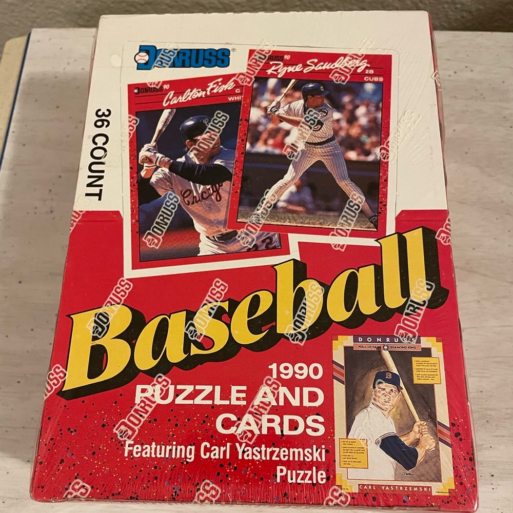 1990 Don Russ Baseball Puzzle and Cards, Featuring Carl Yastrzemski Puzzle